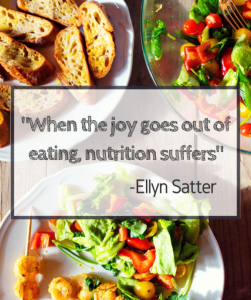 food and Ellyn Satter quote