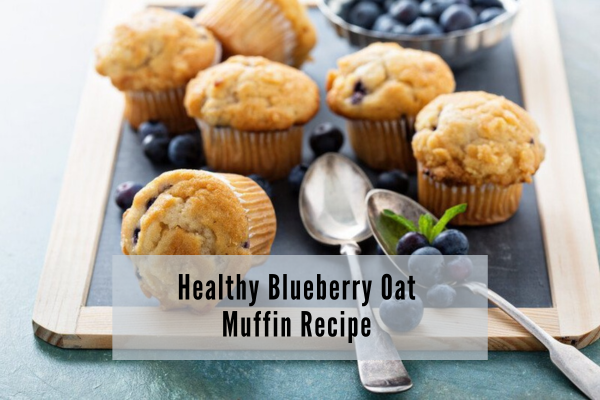 Healthy Blueberry Oat Muffin Recipe