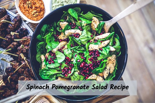 spinach pomegranate salad recipe