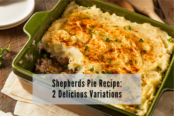 Shepherds pie recipe made with regular potatoes