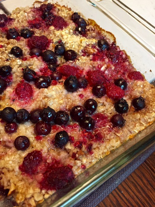 BakedOatmeal baked oatmeal with berries
