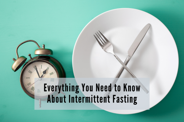 A plate showing intermittent fasting