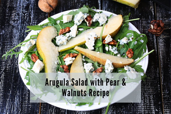 Arugula Salad with Pear and Walnuts Recipe Image