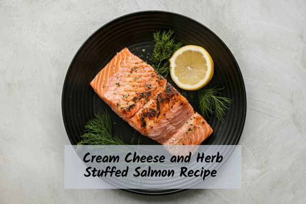 Cream_Cheese_Stuffed_Salmon_Recipe Salmon with herbs and a lemon