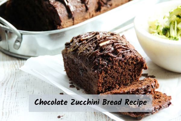 Chocolate zucchini bread cut into slices