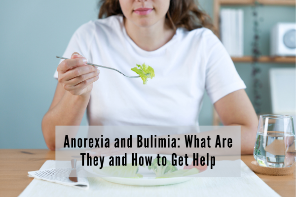 Anorexia and Bulimia woman with an eating disorder