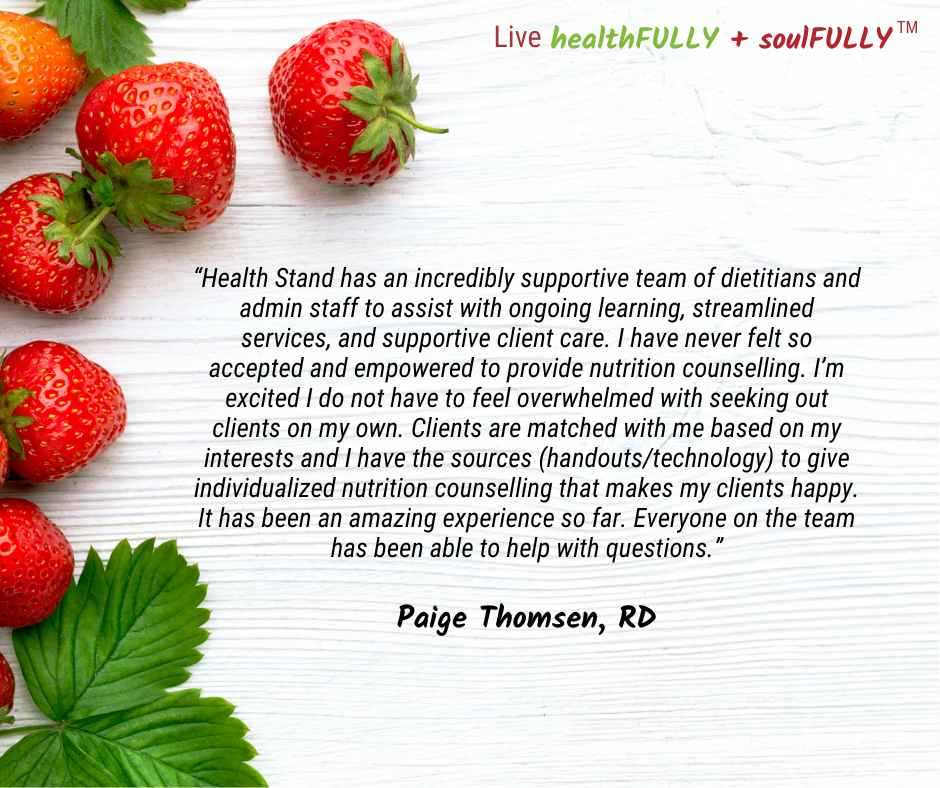 Dietitian Job Testimonial from Paige Thomsen