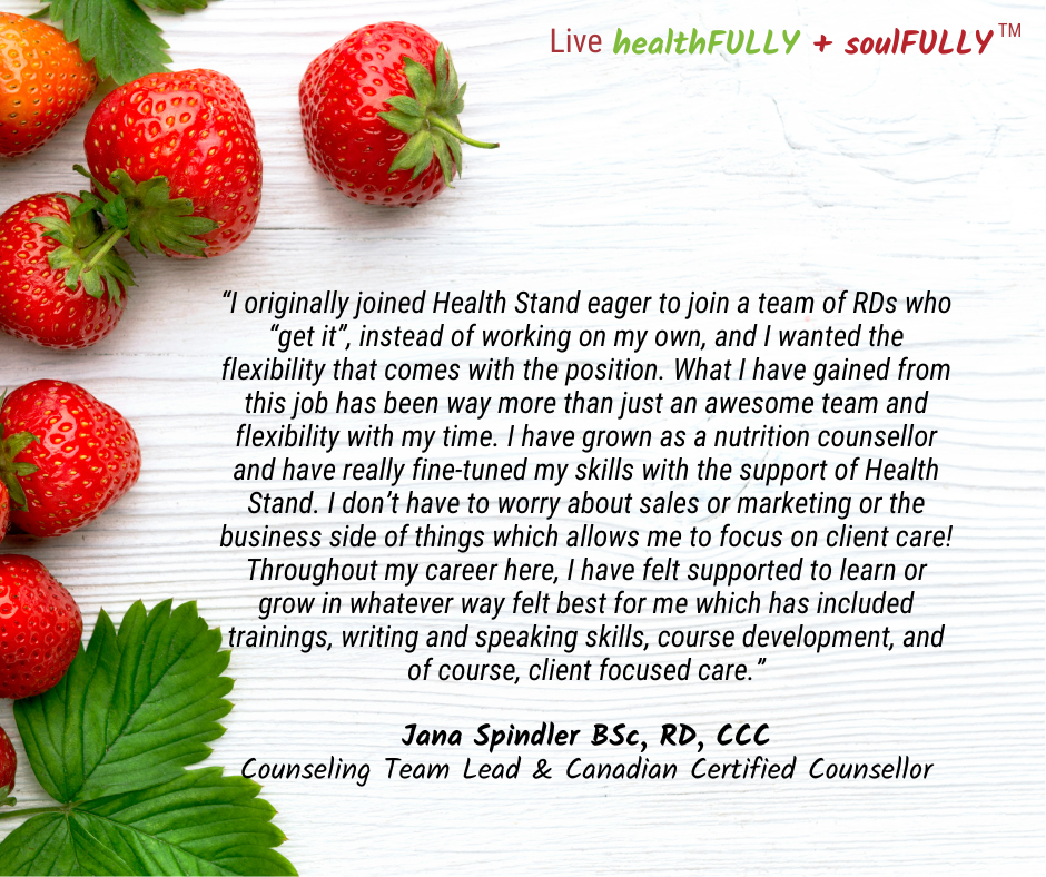 Dietitian Jobs Testimonials from Dietitian Jana Spindler