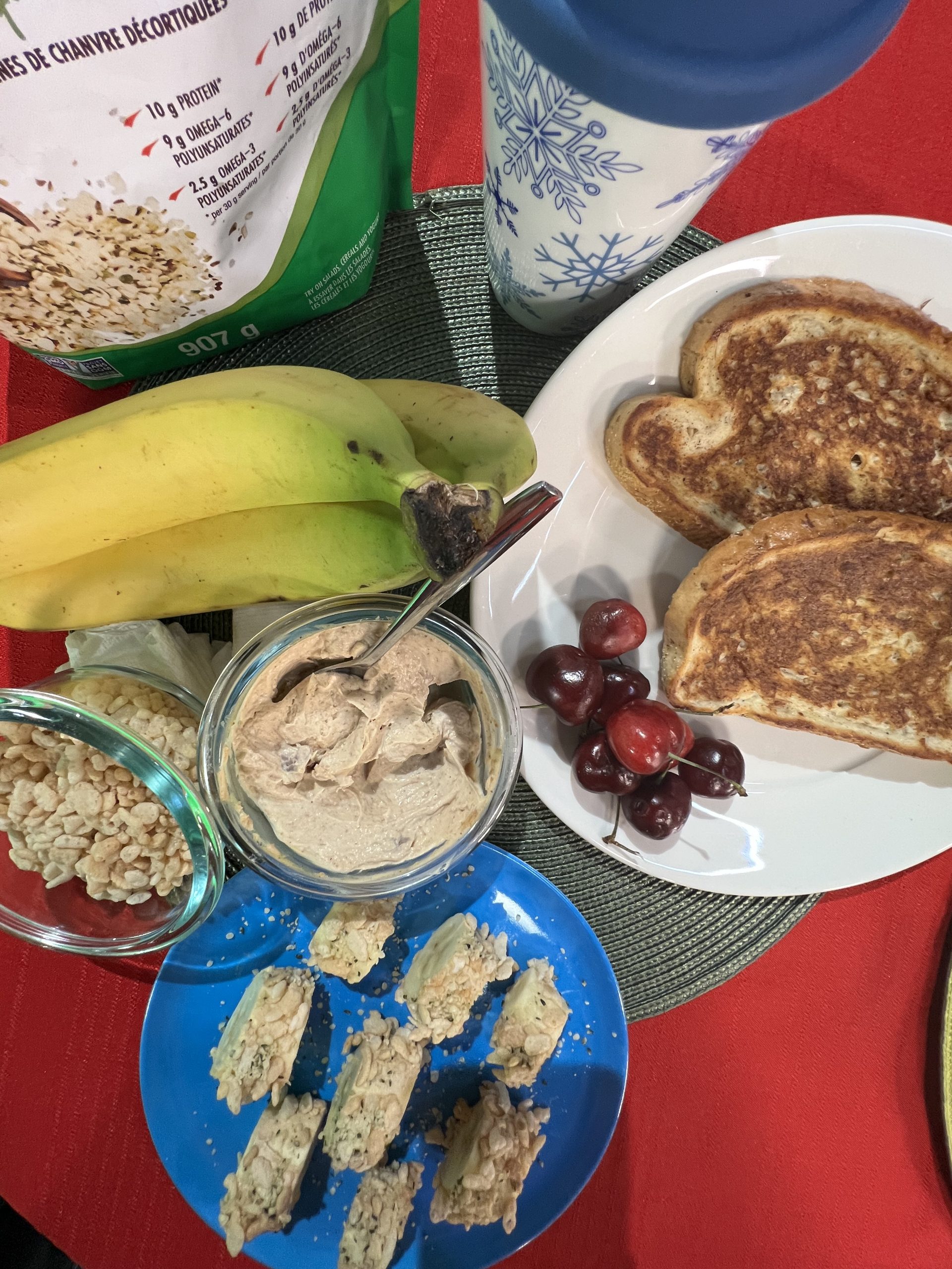 Freezer French Toast with Banana "Sushi"