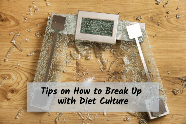 Breaking_Up_With_Diet_Culture a smashed weight to signify breaking up with diet culture