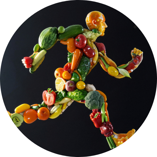 Sports_Nutrition_Ask_the_RD body running made out of vegetables and fruits