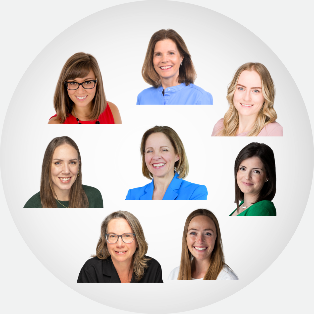 Dietitian_Seminar_Speakers a circle with all the faces of our dietitian speakers