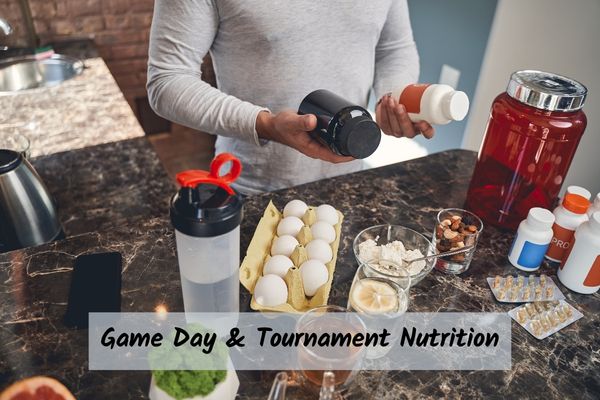 Game-day-nutrition-tournament-snacks male looking at game day nutrition snacks and meals